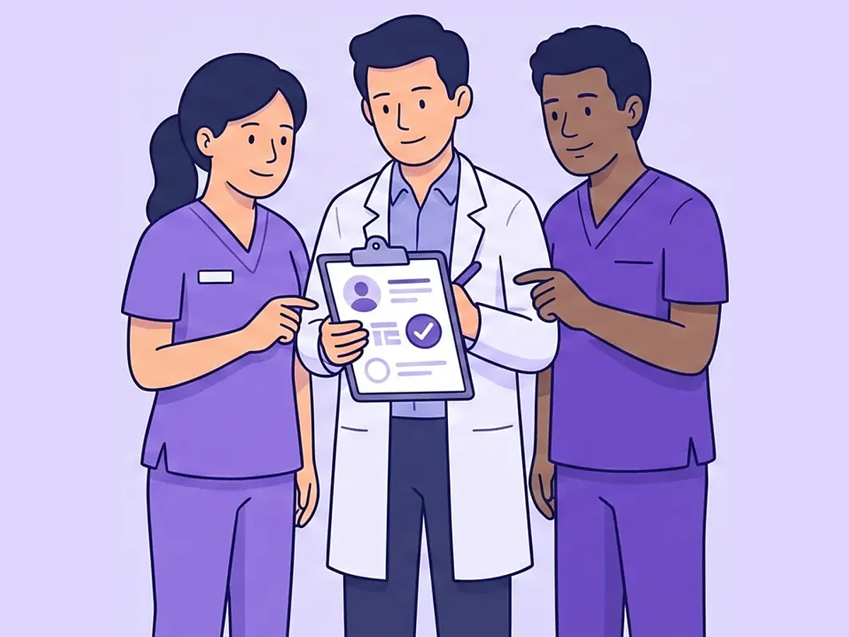 PEC360 illustration of one patient's care gap being identified, addressed, and reconnected to ongoing care